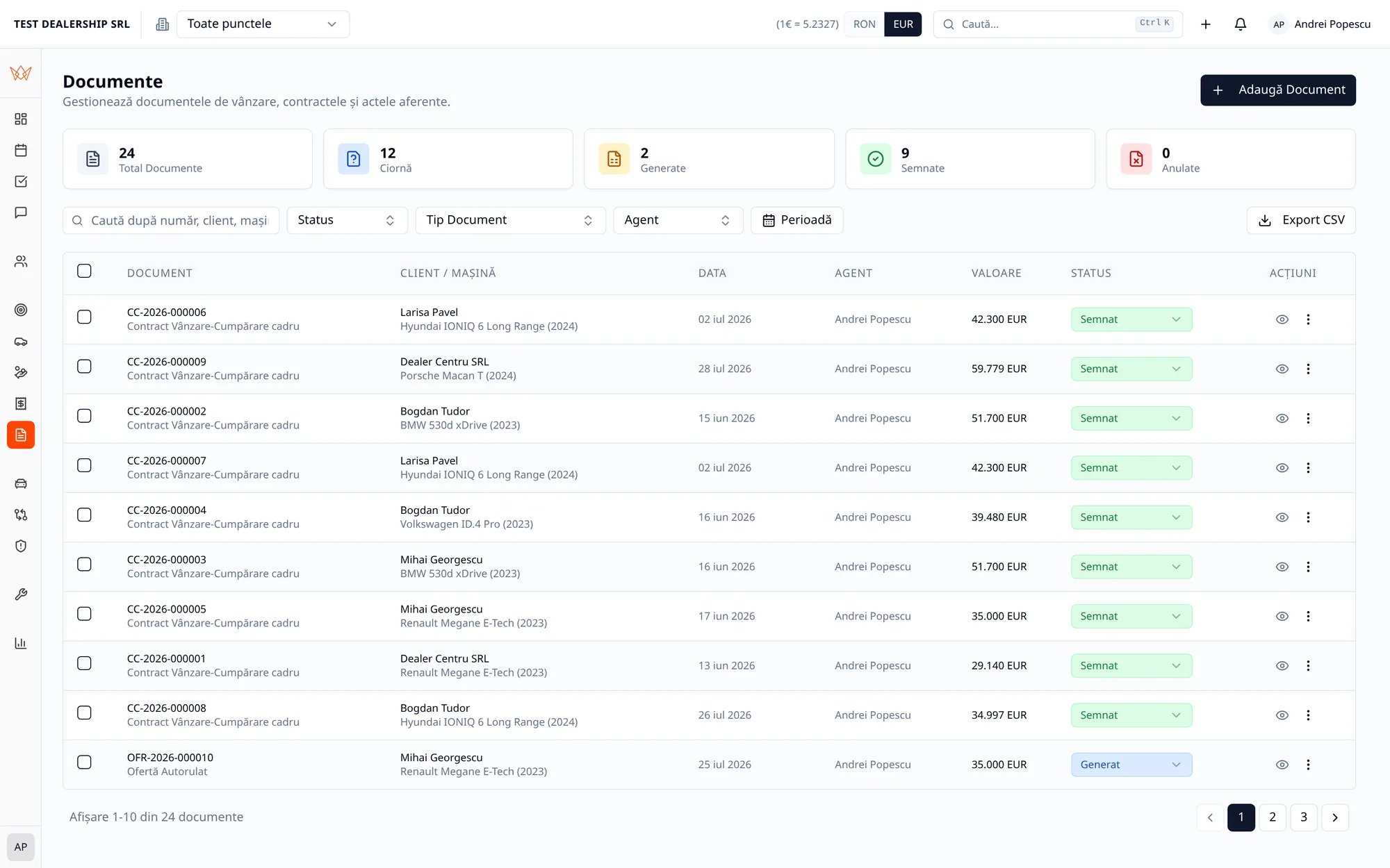 PrimKron — Documente automate